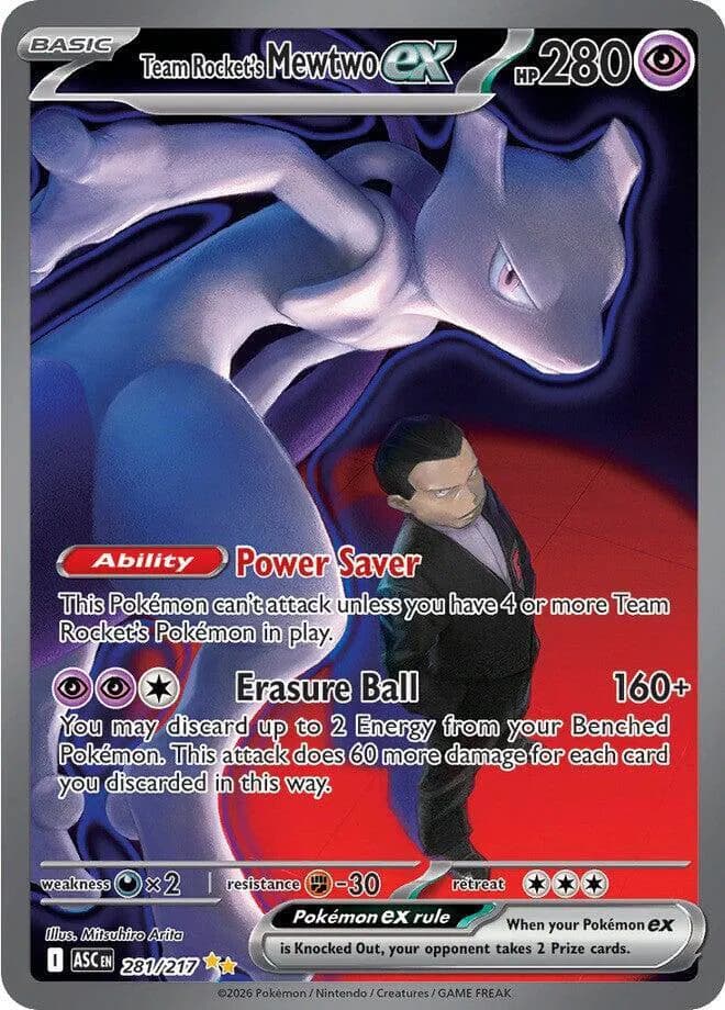 Team Rocket's Mewtwo ex  - Ascended-Heroes Pokemon card