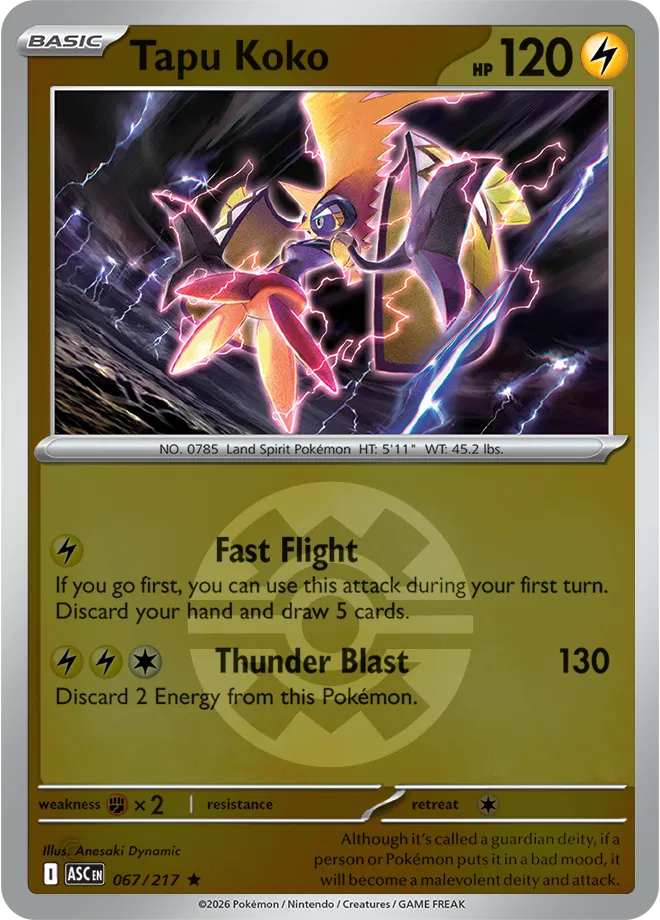 Tapu Koko (Quick Ball)  - Ascended-Heroes