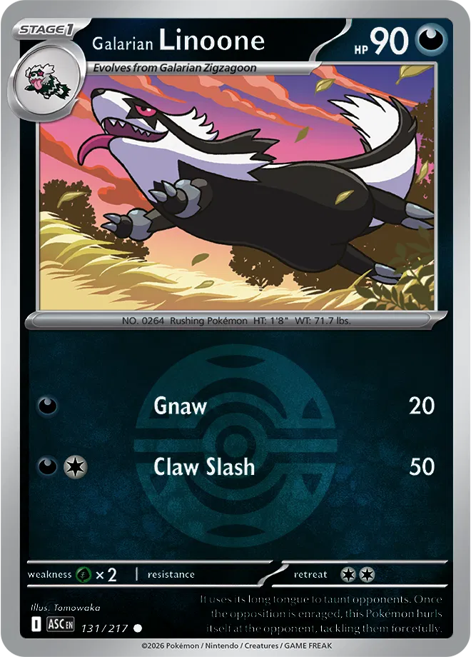 Galarian Linoone (Dusk Ball)  - Ascended-Heroes