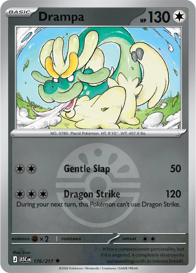 Drampa (Friend Ball)  - Ascended-Heroes