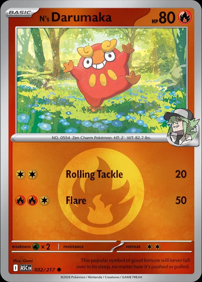 N's Darumaka (Energy Symbol Pattern)  - Ascended-Heroes