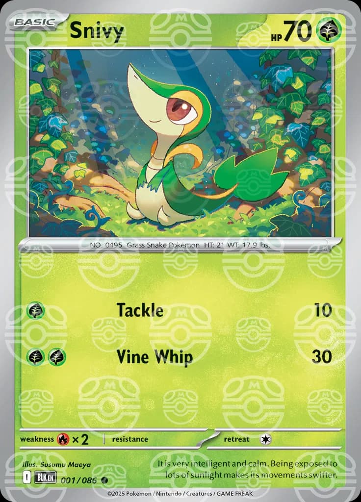 Snivy (Master Ball Pattern)  - Black-Bolt
