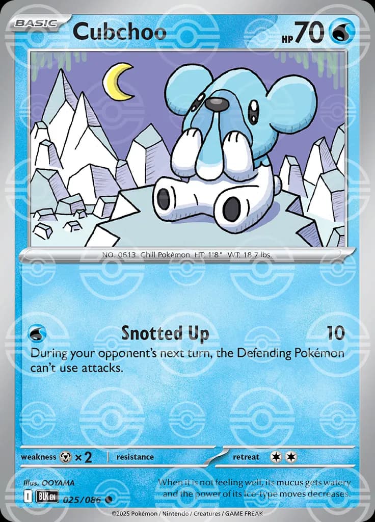 Cubchoo (Poke Ball Pattern)  - Black-Bolt