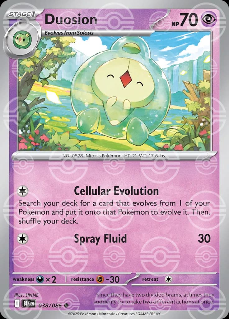 Duosion (Poke Ball Pattern)  - Black-Bolt