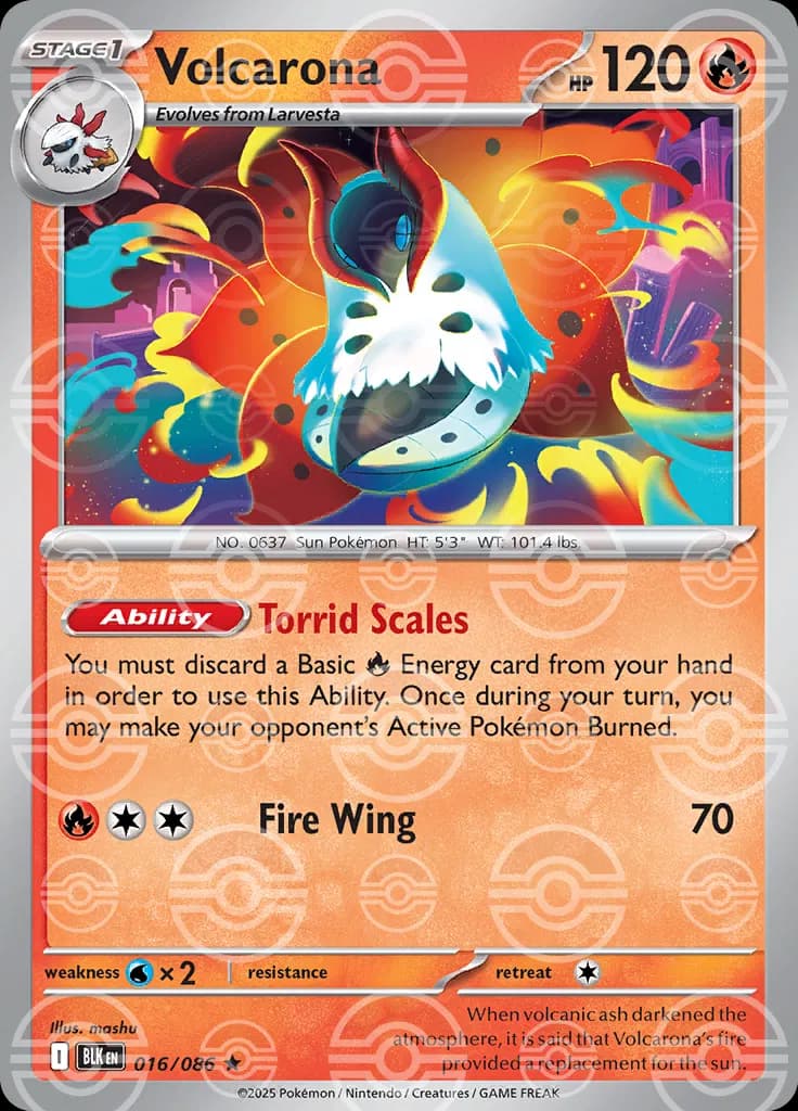 Volcarona (Poke Ball Pattern)  - Black-Bolt