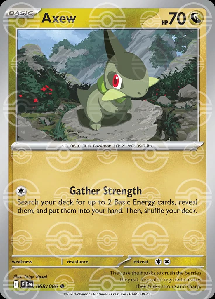 Axew (Poke Ball Pattern)  - Black-Bolt