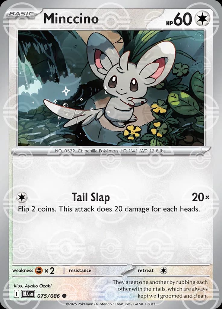 Minccino (Poke Ball Pattern)  - Black-Bolt