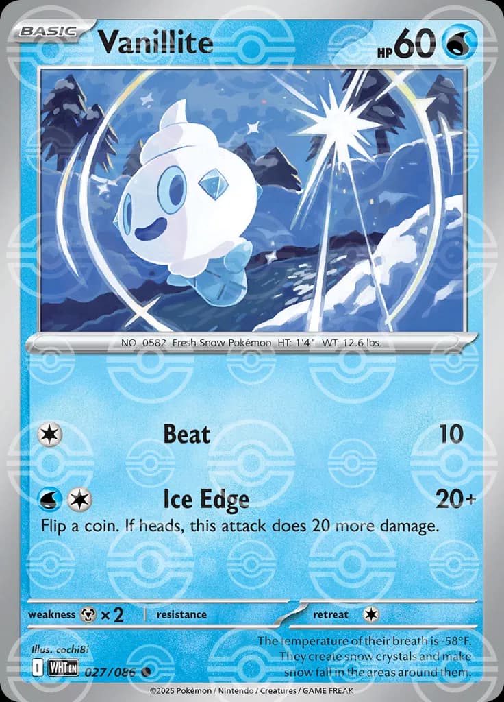 Vanillite (Poke Ball Pattern)  - White-Flare