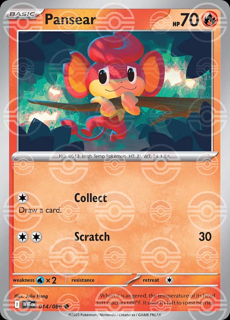 Pansear (Poke Ball Pattern)  - White-Flare