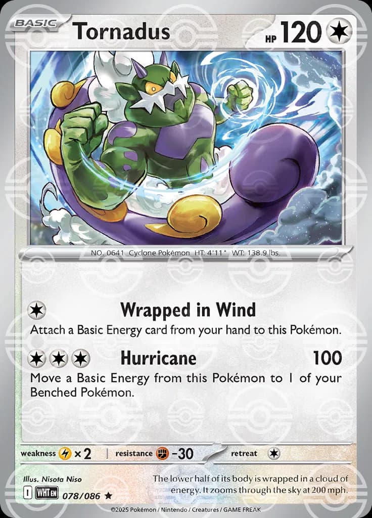 Tornadus (Poke Ball Pattern)  - White-Flare