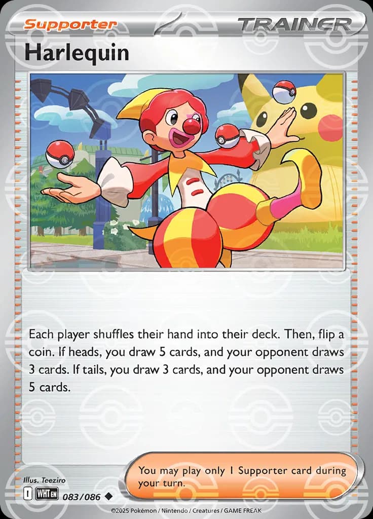 Harlequin (Poke Ball Pattern)  - White-Flare